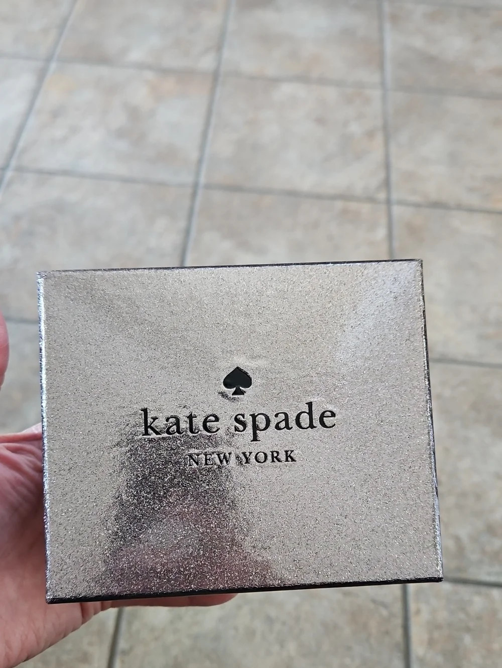 Kate Spade Metallic lilac card case